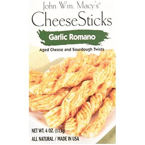 John Wm. Macy's Romano Garlic CheeseSticks, 4-Ounce Boxes (Pack of 12) Cover