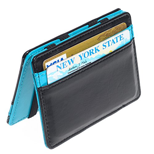 Image of Men's Fashion Magic Money Clip Leather Minimalistic Slim Wallet