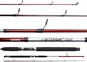 VARA PARA MOLINETE SHIMANO CRUZAR RED 7,0" (2,13M) 10-20LB - 2 PARTES