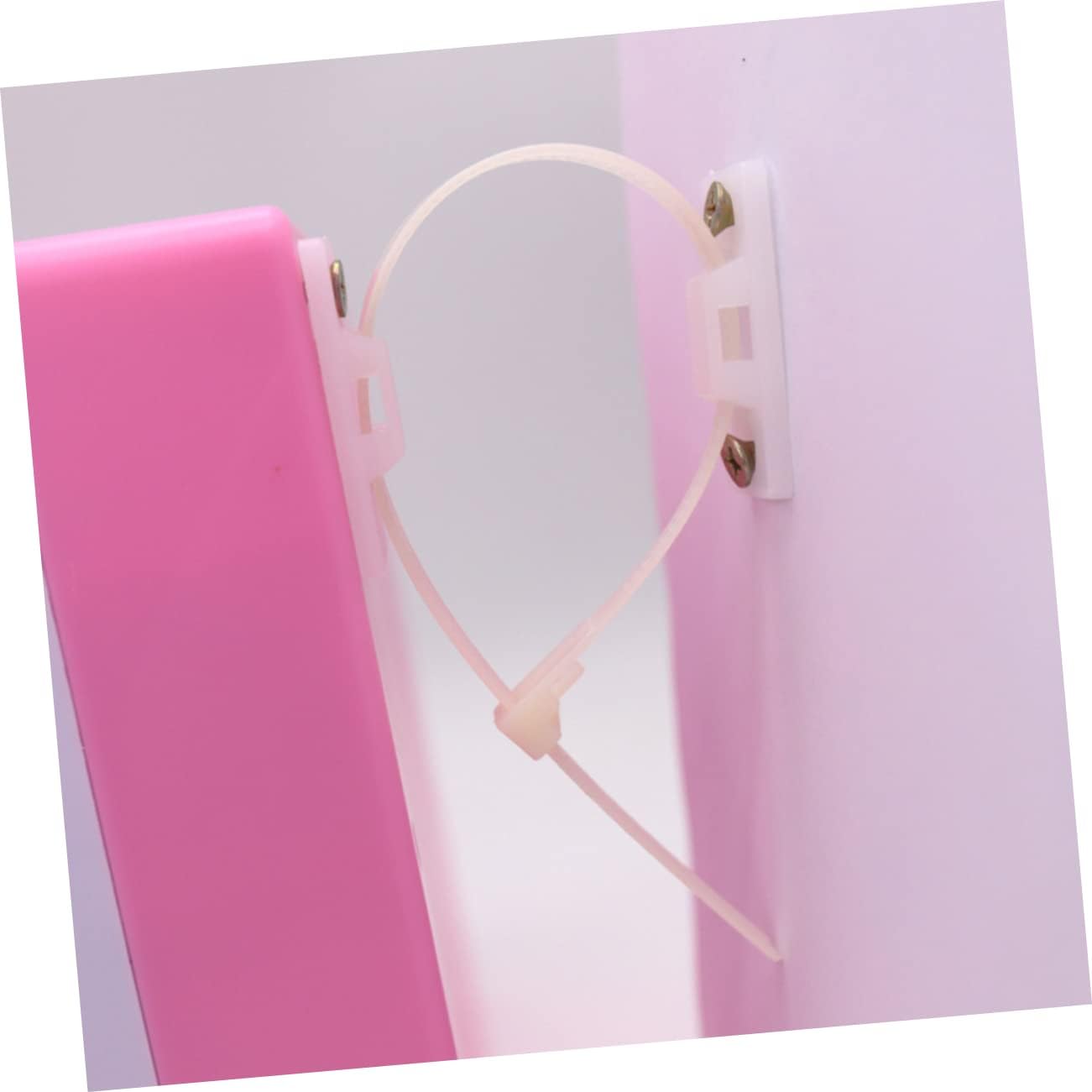 BESPORTBLE 10 Set Plastic Furniture Anchors for Proofing Securely Prevent Tip Overs for Cabinets Dressers and Bookcases Durable Wall Anchors for Home Safety White