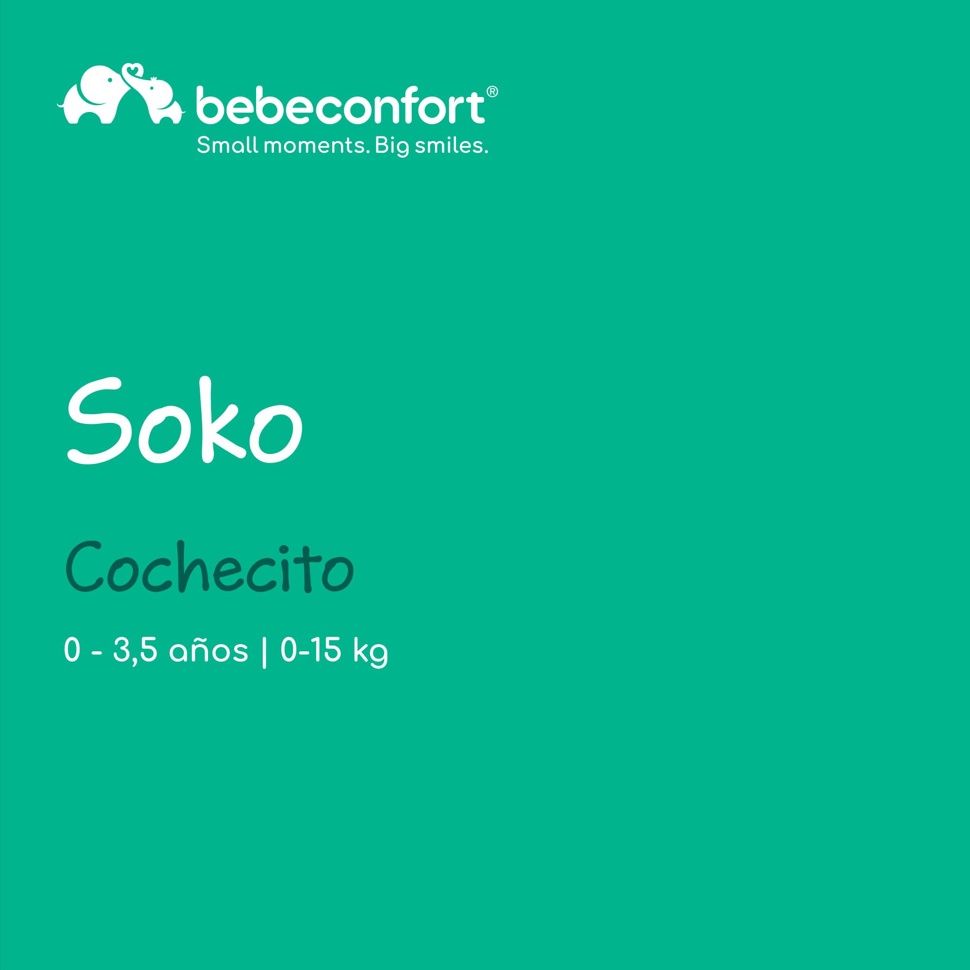 Bebeconfort Soko Silla de paseo ligera y compacta, sólo 5,6 kg, reclinable en posición horizontal para recién nacidos, plegable con una sola mano, para niños de 0 a 15 kg, color Mineral Graphite