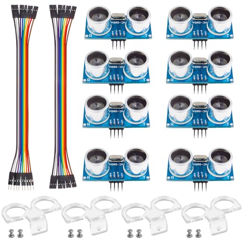 Image of Smraza 8pcs Ultrasonic Module HC-SR04 Distance Sensor with 4pcs Mounting Bracket for Arduino R3 MEGA Mega2560 Duemilanove Nano Robot XBee ZigBee