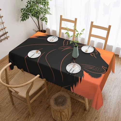Nappe lion 137x183cm couverture de table rectangulaire de jardin - 2