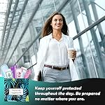Blue Forest Menstrual Kit All-in-One 50 Pack | Convenience on The Go | Period Kit Pack for Travelling, Tweens & Teenagers or just When You’re Out | Individually Wrapped Feminine Hygiene Product - Image 5