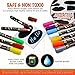 Liquid Chalk Markers - 26 Whiteboard Neon & Metallic Colors | Chalkboard Safe Dustless Wet Erase Paint Pens | Fine Tips for Blackboard, Glass & Windows, Bistro & Restaurant Menu Board Use, Kids Art