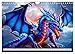Drachen - Gefürchtete, aber nicht immer böse Fabelwesen (Wandkalender 2026 DIN A4 quer), CALVENDO Monatskalender