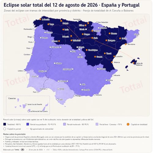 Miniatura 2 de Tottal Pack 2 Gafas Eclipse Solar Homologadas Iso 12312-2 Agosto 2026 Gafas Protección Certificadas Ce Filtro Seguro Uv Ir Ligeras Cómodas Fácil De Usar Glasses