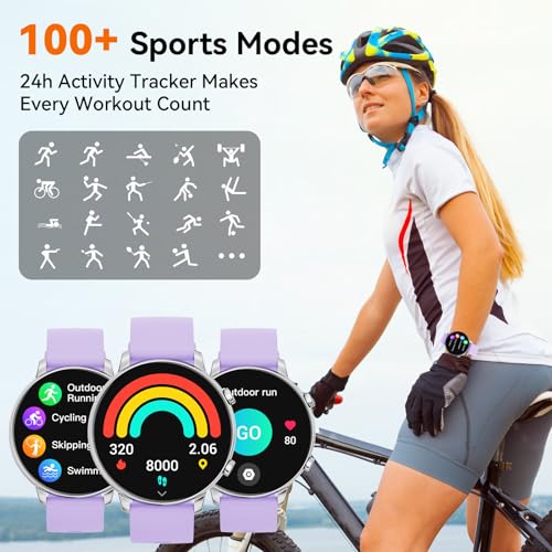 Hwagol Smart Watch (Answer/Make Calls), 1.39" Fitness Tracker, Smartwatch Heart Rate/Sleep Monitor/Pedometer/Calories, 140+ Sports Modes, Waterproof Women's Men's Fitness Watch for Android iOS - Image 7