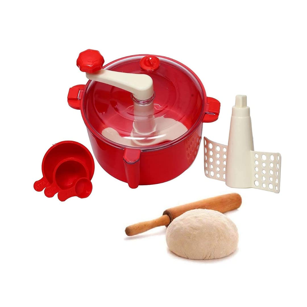 Suzec Plastic Atta Dough Maker with Beater, Chop & Churn 3 in 1 for Kitchen - Made in India (Multicolor) (2011) (B0B5GTVWSH) Amazon Price History, Amazon Price Tracker