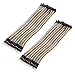 Aexit 2Pcs Male Computer Cable Adapters to Female 47P Jumper Wires Cables Pi Pic Breadboard DIY Adapters 20cm Long