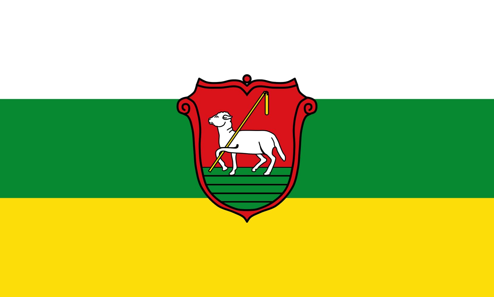 Drapeau Large Bütthard M, pavillon paysage de 1.35m² en maille haute résistance