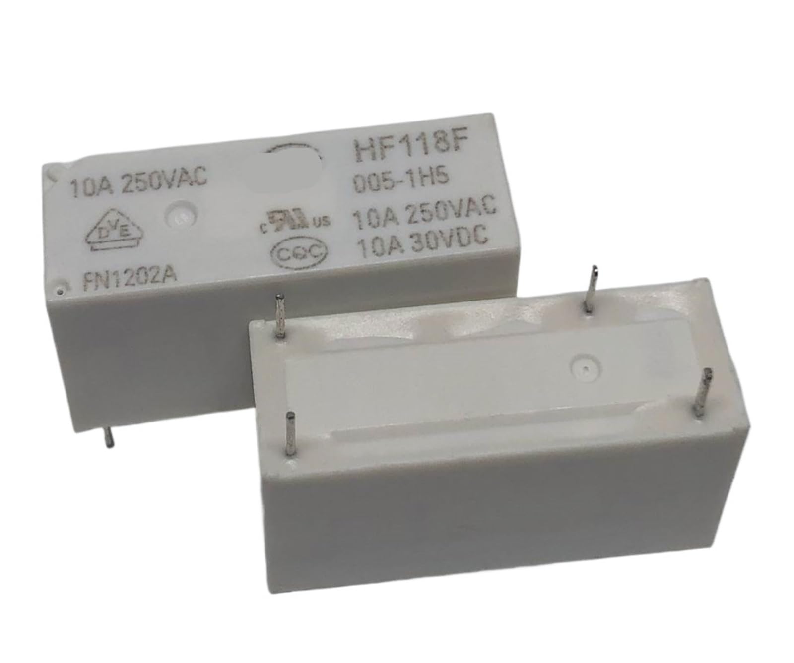PKNVKZIDK 1pc HF118F 005-1HS (118F-1A-5V/12V/24V-10A) Relay 4 pins
