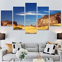 SIGNWIN 5 Panel Canvas Wall Art Modern Art Forest Multicolor Photography Relax/Calm Romantics Scenic for Home Decorations Ready to Hang - 60
