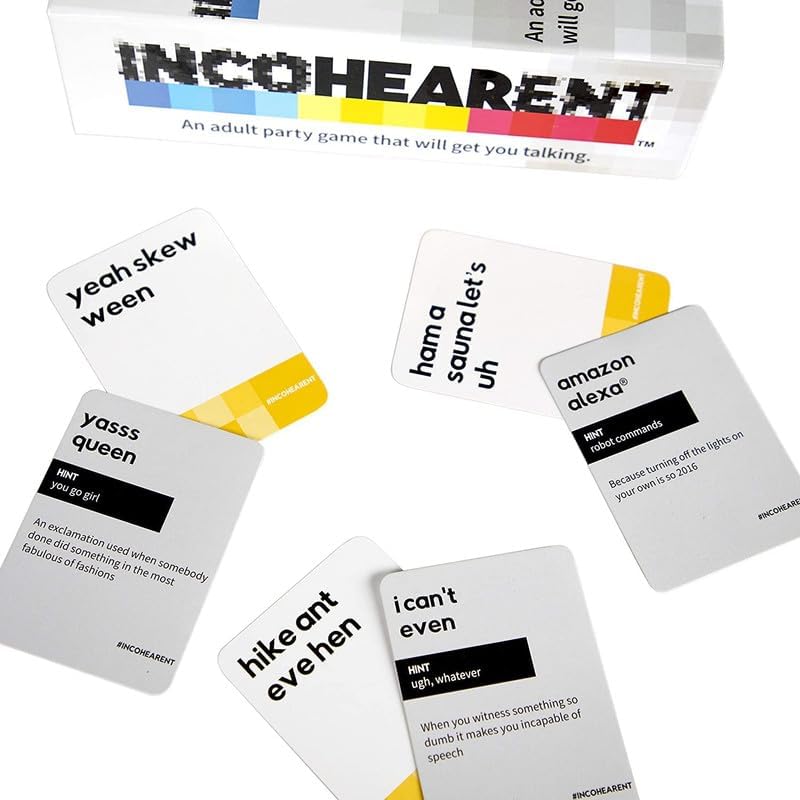 Image of Awestuffs Incohearent - The Guess the Gibberish Party Game - Fun Games for Adults & Game Night Party Games