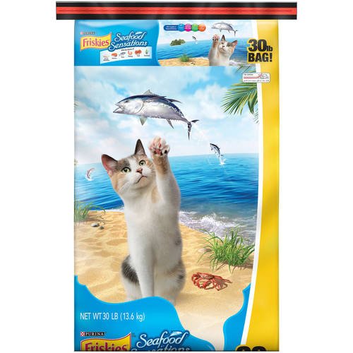 Purina Friskies- Seafood Sensations Dry Cat Food, 30 lb