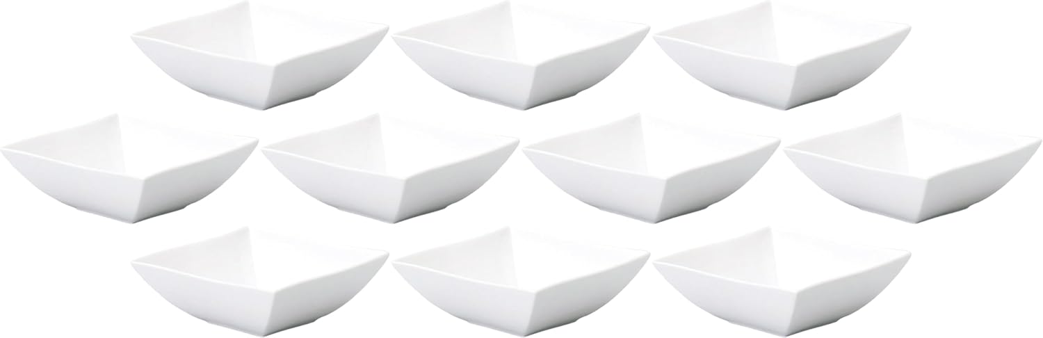 10個セット フリーシェイプ 15cm角ＮＷボール 白 | 洋食器小鉢 [ 14.5&times;14.5&times;5.3cm ]