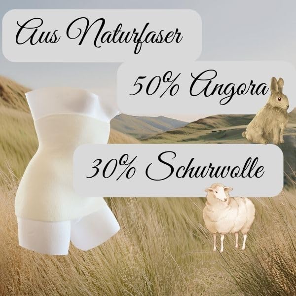Angora Nierenwärmer Leibwärmer 50% Angora
