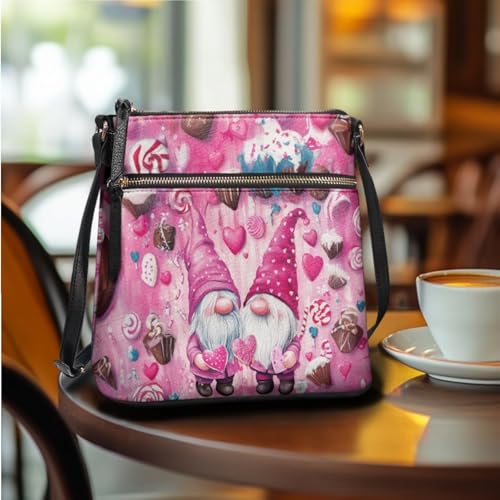 FOR U DESIGNS Purse and Wallet Set for Women Hobo Crossbody Bags Anti Theft Cute Shoulder Bags Valentine's Day Gifts for Her2