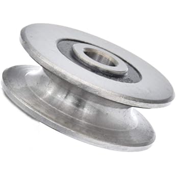 8 mm 400 kg Edelstahl-Rillenkugellager Riemenscheibe Metall-Riemenscheibe Radlager Drahtseil-Riemenscheibe f r Hebef hrung Innendurchmesser 50 mm