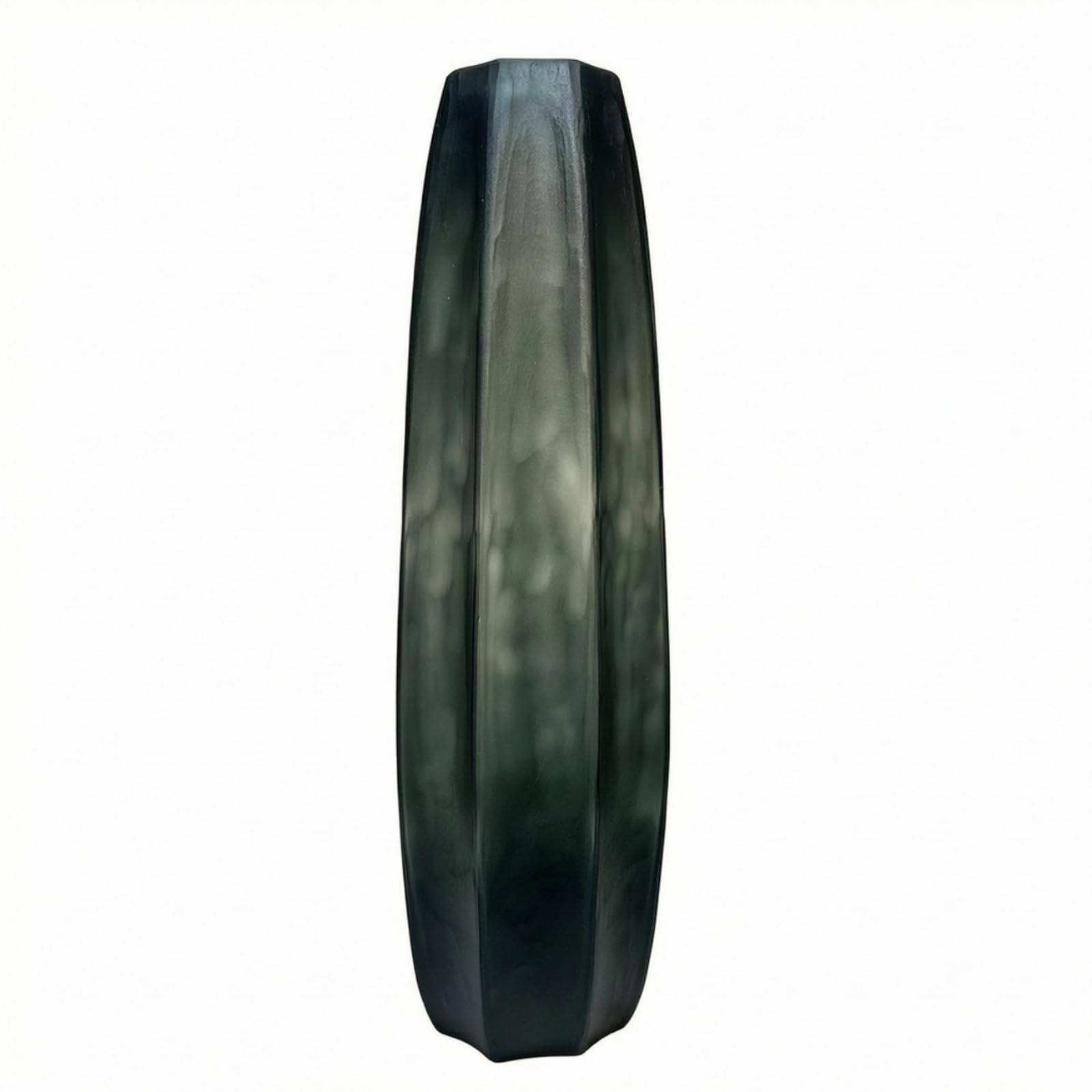 Colcolo Jarrón Grande Jarrón de Vidrio Florero Centro de Mesa Jarrón Decorativo con Grabado y Apariencia Moteada Que Aporta Elegancia Boca Amplia y Cuerpo, 17 62CM