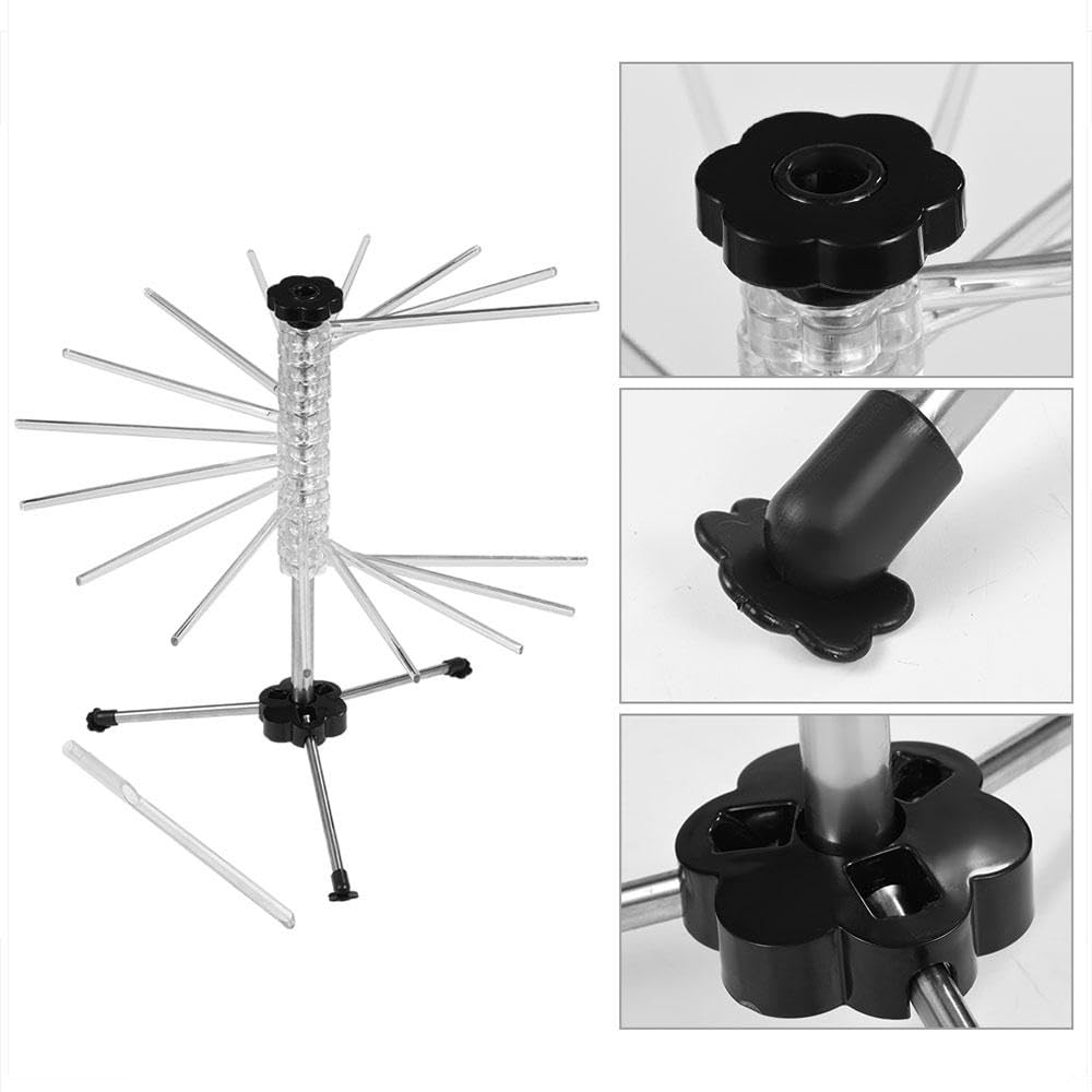 Estante de secado plegable para pasta, soporte de fideos caseros, secador de espaguetis, secador de pasta