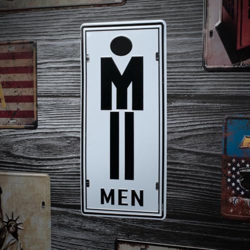 Image of inchMen Signage inch Vintage Retro Metal Signs - License Wall Plate, Car Tag - Ideal for Cafe, Restaurant, Shop, Home, Hotel, Club, Office, Living Area - Design Plaque