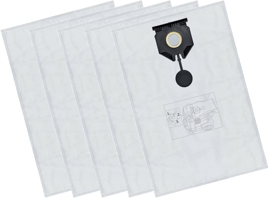M&M Smartek 5 Bolsas para aspiradoras adecuadas para/compatibles con Karcher comparables a 2.889-154.0 como NT 30/1 30 L 30 L 30L NT 30/1 Ap Te L, NT 30/1 Ap L, 30 L