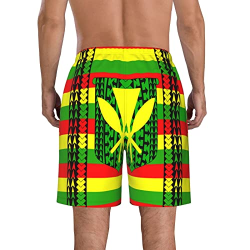 Tribal Kanaka Maoli Flag Men Shorts Beach Board Trunk Swim Casual with Pockets Boxer Briefs Outdoor3