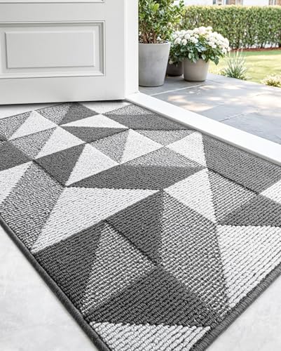 DEXI Front Door Mats for Entryway, Non Slip Washable Low-Profile
