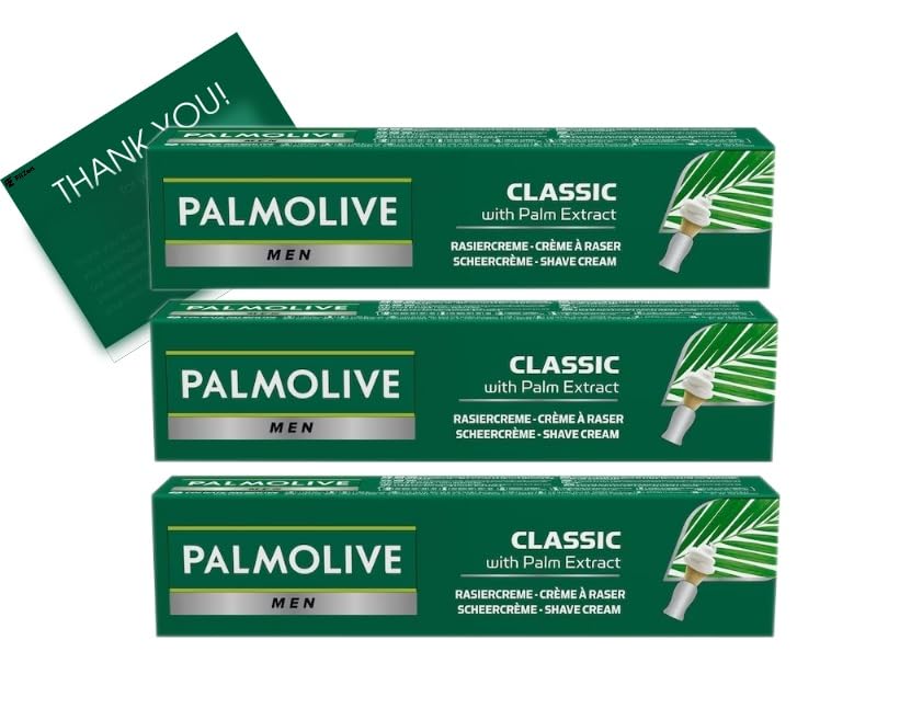 Palmolive Men Shave Cream Classic with Palm Extract Shave Lather for men 100ml pack of 3