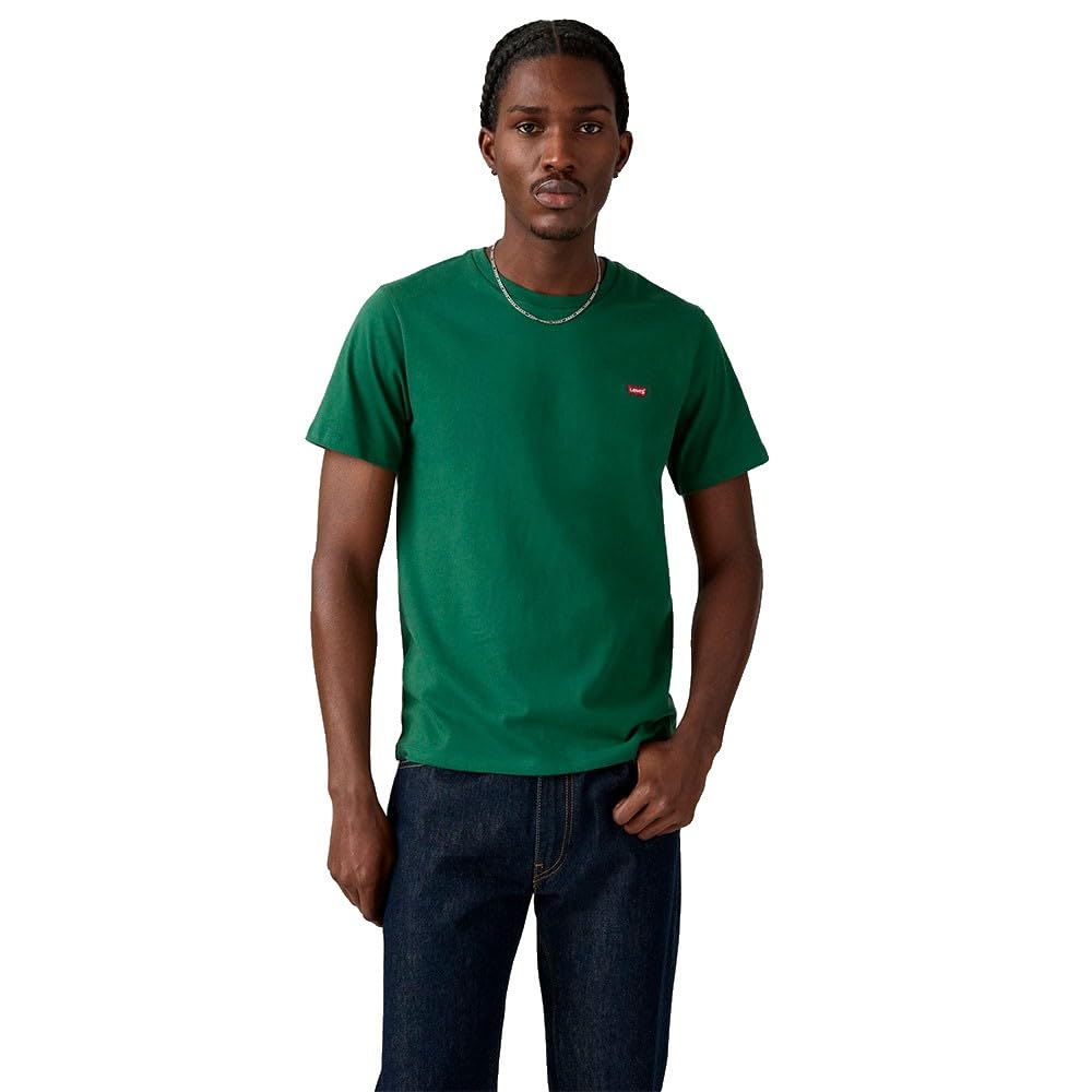 Levi's Męski t-shirt Ss Original Hm Tee, ciemnozielony, M