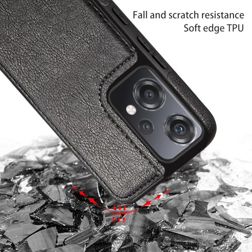 Image of MOBILOVE PU Leather Flexible Back Case Cover for | OnePlus Nord CE 2 Lite 5G (Black)