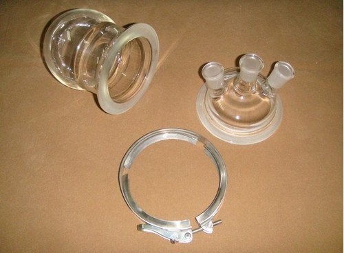 Bouteille de réaction 3-neck Gowe 2000 ml à fond rond pour reflux de laboratoire