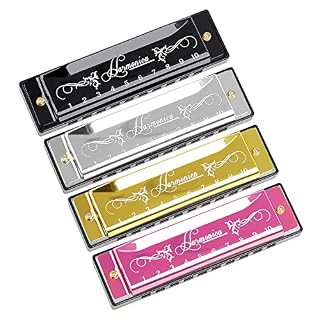 CuisinSmart Harmonica 10 trous 20 tons en C pour enfants débutants jouant des instruments à souffler Argenté - Les Beatles, Paul McCartney, John Lennon, RIngo Starr, George Harrison CuisinSmart Harmonica 10 trous 20 tons en C pour enfants débutants jouant des instruments à souffler Argenté – Image 4