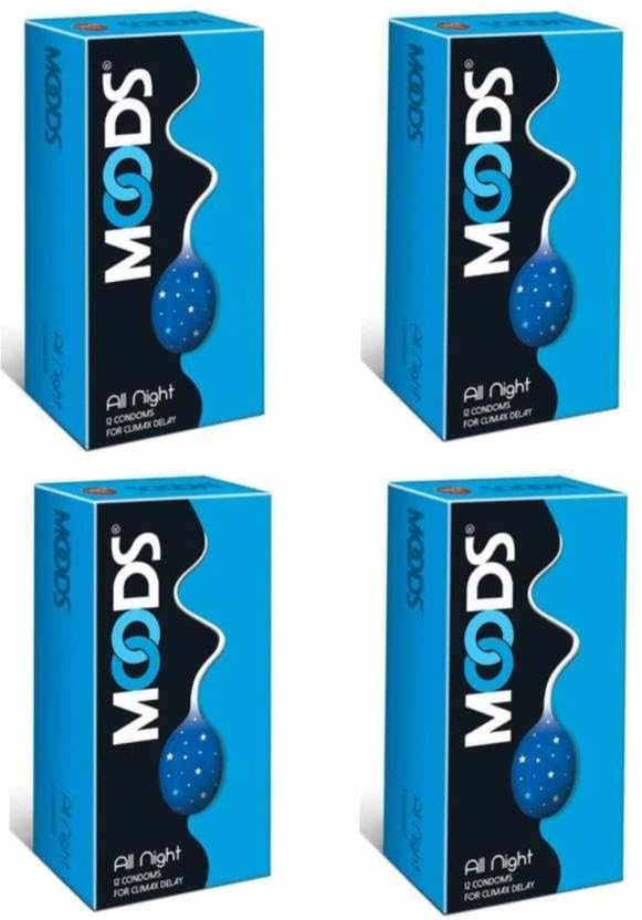 MOODS LuvStock All Night Climax Delay-Extra Time Condoms For Men Condom (Set of 4, 48 Sheets)-picture-19