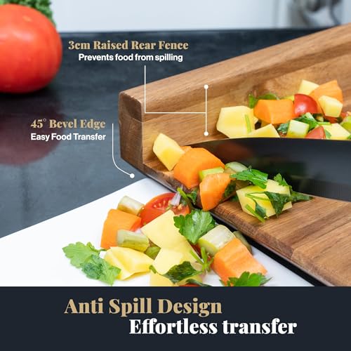 Adaptive One Handed Cutting Board With 10 Spikes – Ideal Gift for Stroke Patient, One-handed Person, Disabled, Handicapped People, Elderly Patients - Handicap Wooden Kitchen Chopping Boards - Image 5