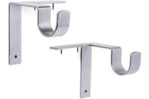 Kwik-Hang Curtain Rod Brackets: Hang Curtains effortlessly without drilling or damaging walls