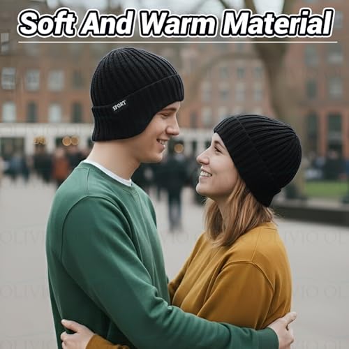Image of Olivio Winter 3-in-1 Set: Premium Knitted Beanie Hat, Insulated Thermal Gloves and Soft Fleece Lined Scarf for Men & Women - Cozy, Stylish, Warm Cold Weather Gear, Perfect for Outdoor Activities