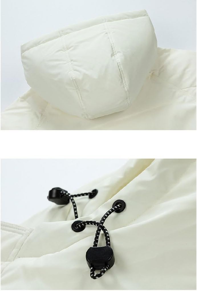 VIDI Hooded Cold White Duck Down Winter Jacket Men's Warm Thickened