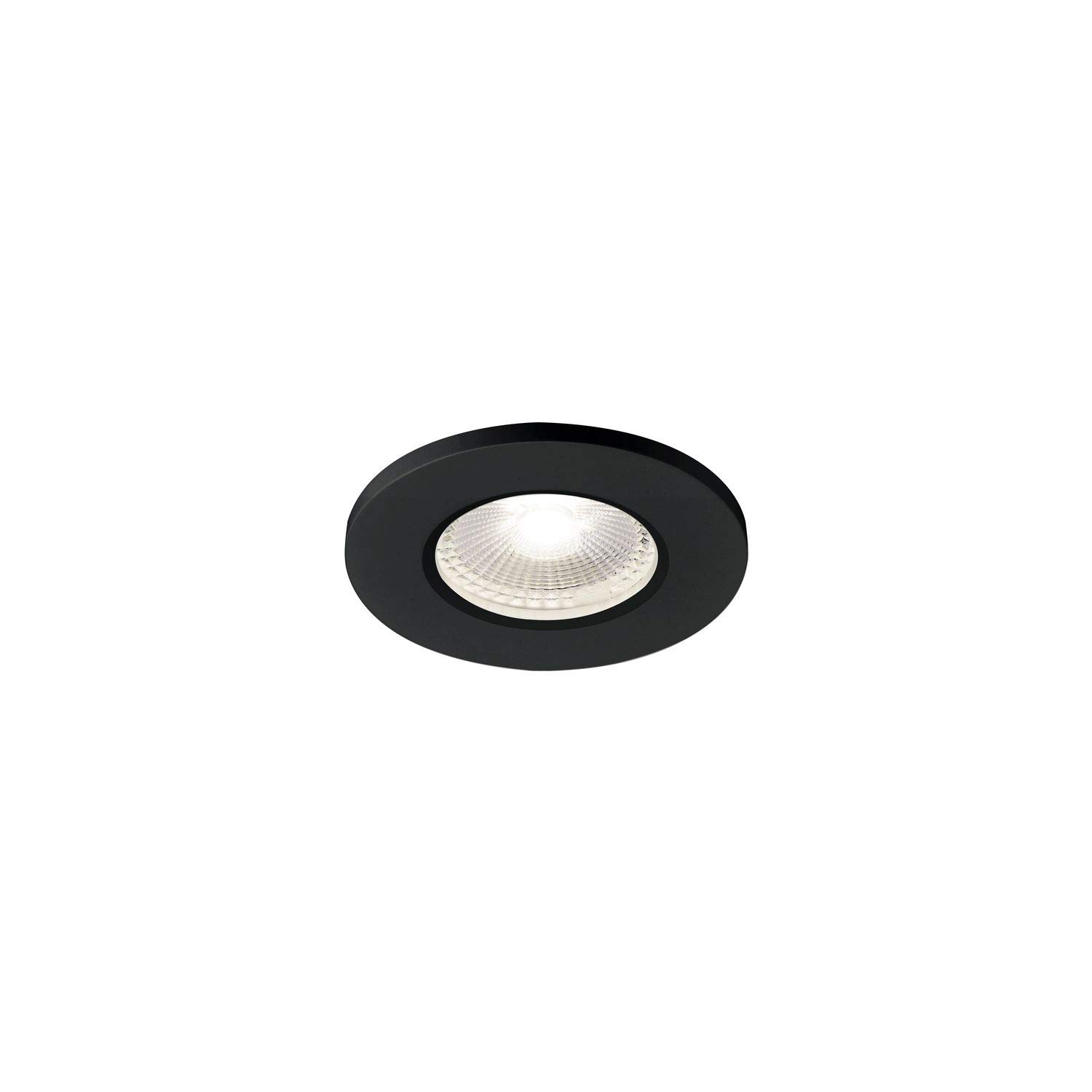 SLV luminaria empotrable de techo KAMUELA/Foco led, luz de inundación, proyector de techo, iluminación de interior / IP65 4000 K 6 W 400 lm negro regulable 38 grados