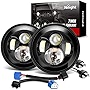 Nilight 2PCS 7 Inch Round Cree LED Headlight High Low Beam for Wrangler JK TJ CJ 1997-2017 Rubicon Sahara Hummber H1 H2 Motorbikes, 2 Years Warranty