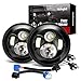 Nilight 2PCS 7 Inch Round Cree LED Headlight High Low Beam for Wrangler JK TJ CJ 1997-2017 Rubicon Sahara Hummber H1 H2 Motorbikes, 2 Years Warranty