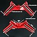 Corner Clamps for Woodworking, 90 Degree Clamps 4Pcs Corner Clamp Right Angle Clamp Carpenter Square Woodworking Tools for DIY Framing, Shelving, Welding, Fish-tanks, Cabinets,Max 75mm Width