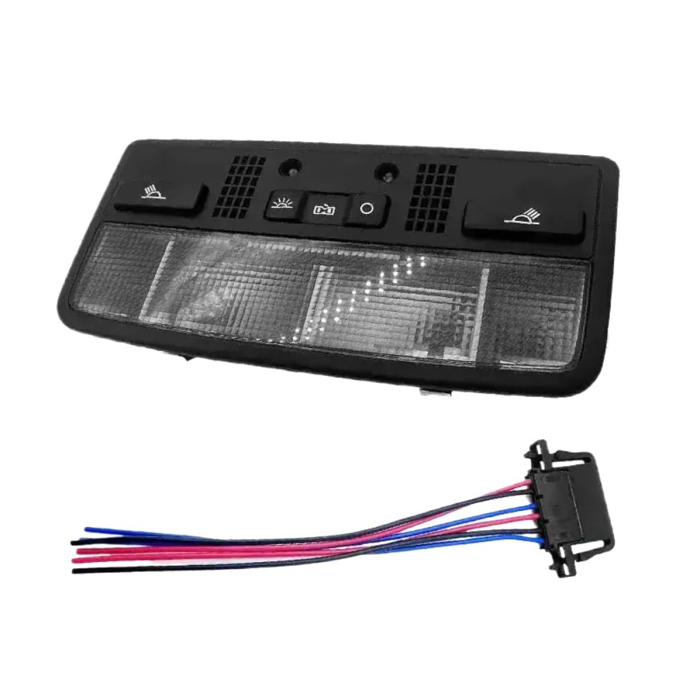 Black 3BD947105 Red Color Dome Light Interior Reading Lamp 12V Compatible With Automotive Motorcycle Parts 3BD 947 105 2EN 3B7 947 105F 3BD947105(Package 1)