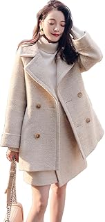 [TASOGARA] セットアップ レディース コート スカート 2点セット アウター チェスターコート ミドル丈 ゆったり 秋冬 カジュアル おしゃれ 通勤 通学