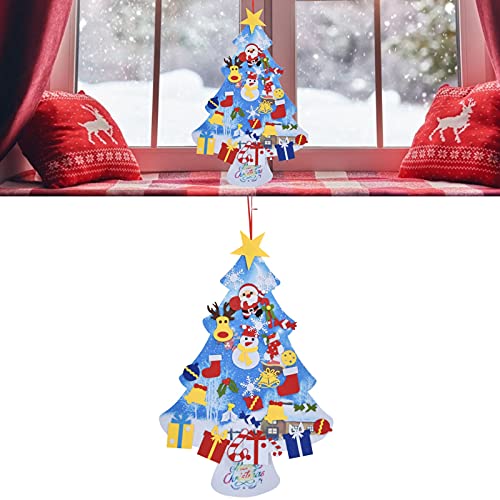 Árbol de Navidad de fieltro desmontable KAIXINM con 31 adornos infantiles 5