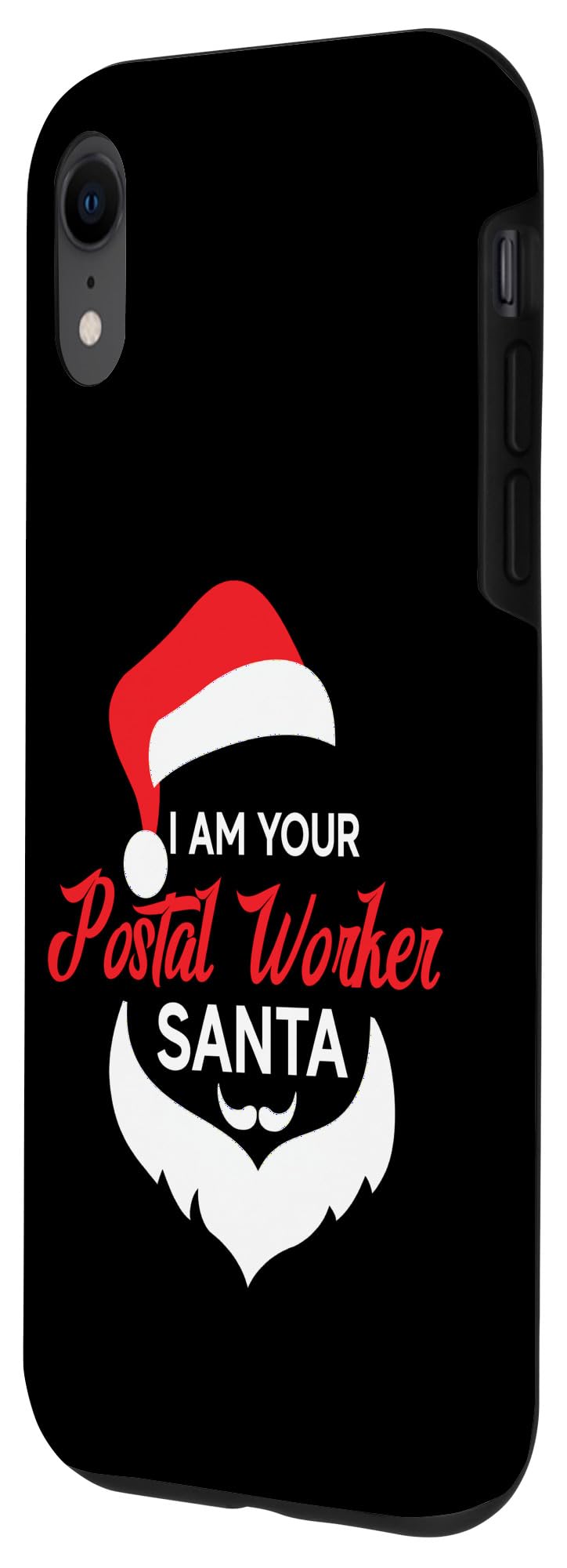 iPhone XR Postal Worker Santa Funny Christmas Design Case - Image 2