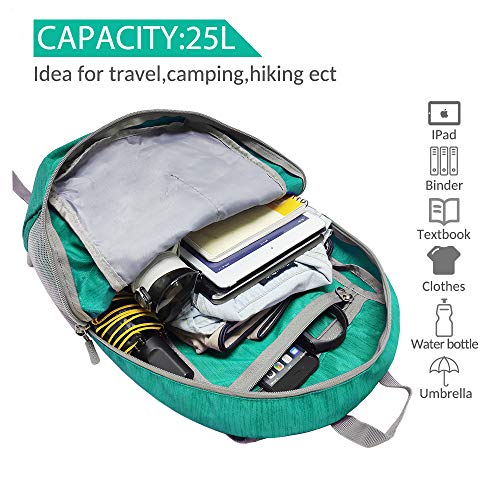 Mochila ZOMAKE ultraligera plegable 25L roja miniatura 7