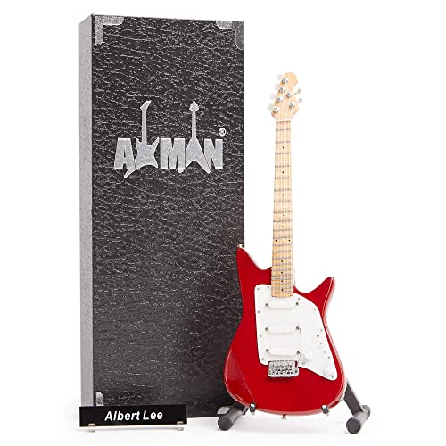 Albert Lee – Réplique de guitare miniature – Cadeaux musicaux – Fait à la main – Échelle 1/4 – Comprend une boîte de… - Les Beatles, Paul McCartney, John Lennon, RIngo Starr, George Harrison Albert Lee – Réplique de guitare miniature – Cadeaux musicaux – Fait à la main – Échelle 1/4 – Comprend une boîte de…