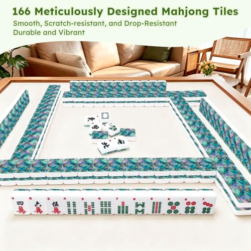 Set de Fichas American Mahjong de Acrílico con Bolsa y Dados miniatura 7
